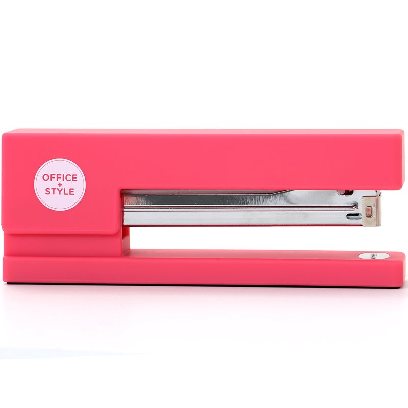 Office Style Precision Jam-Free Full Strip Non-Skid Stapler, Pink - Image 3